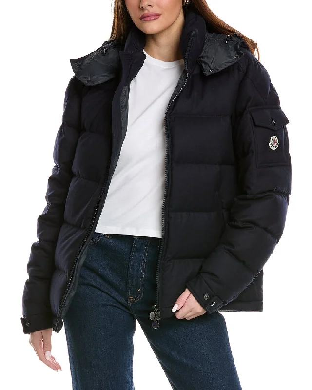 Cool Style Moncler Wool Down Coat
