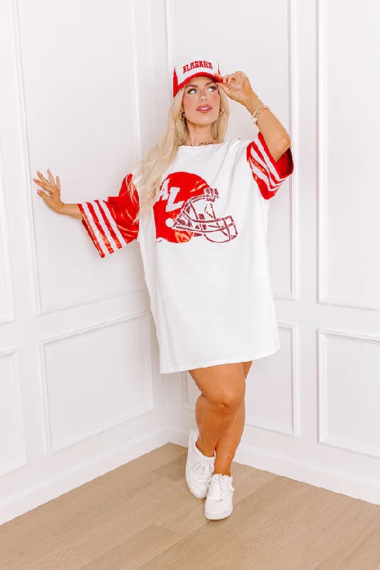 Fashion Expert State Pride Sequin Mini Dress in Alabama Curves