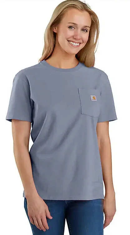 Economic Outlook Women's Loose Fit Heavyweight Short-Sleeve Pocket T-Shirt