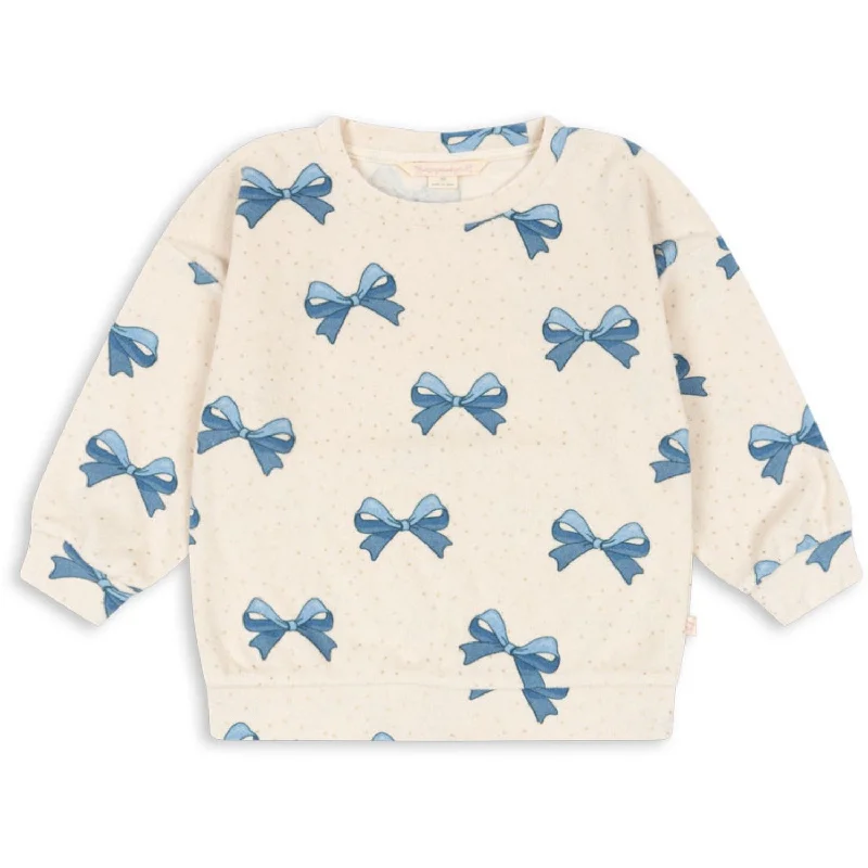 Fashion And Simplicity Konges Sløjd Bowie Blue Gold Itty Sweatshirt GOTS
