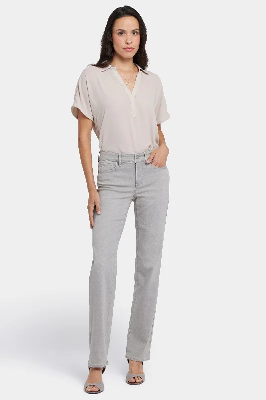 Advanced Design Marilyn Straight Jeans In Long Inseam - Grenada Mist