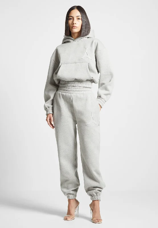 Summer Selection Éternelle Eiffel Embossed Hoodie - Grey