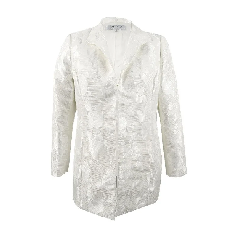 Romantic Temperament Kasper Women's Jacquard Topper Jacket