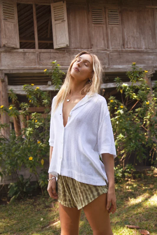 High Street Fashion FLOAT ON BY SHIRT - WHITE