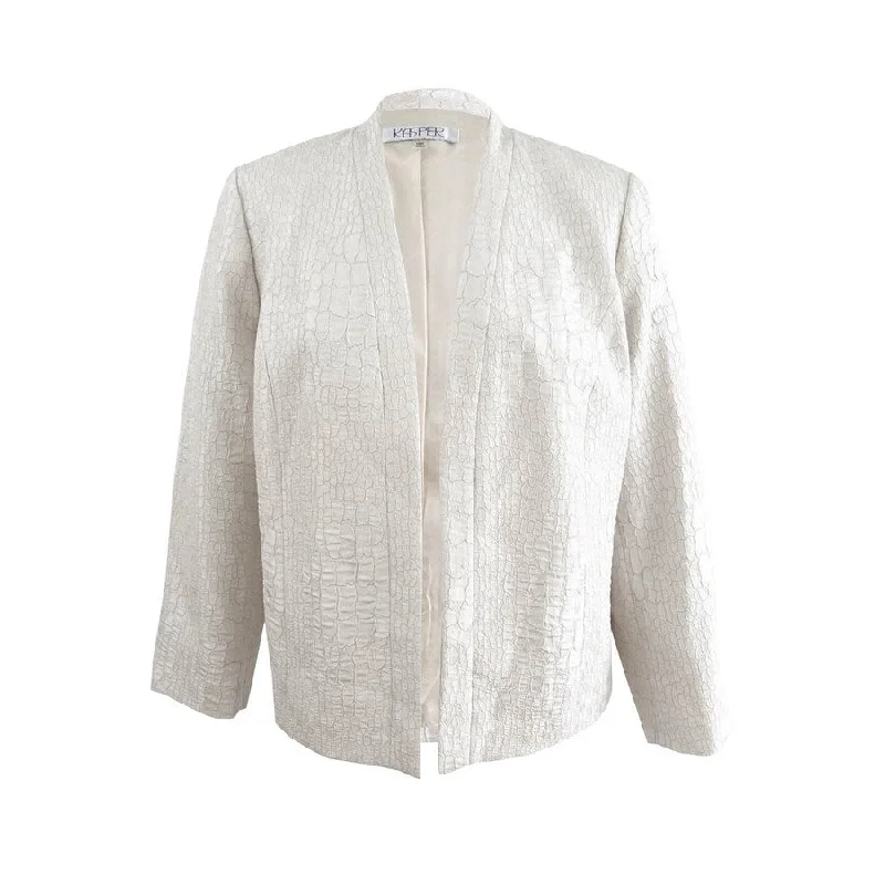 Comfortable Wear Kasper Women's Jacquard Flyaway Jacket