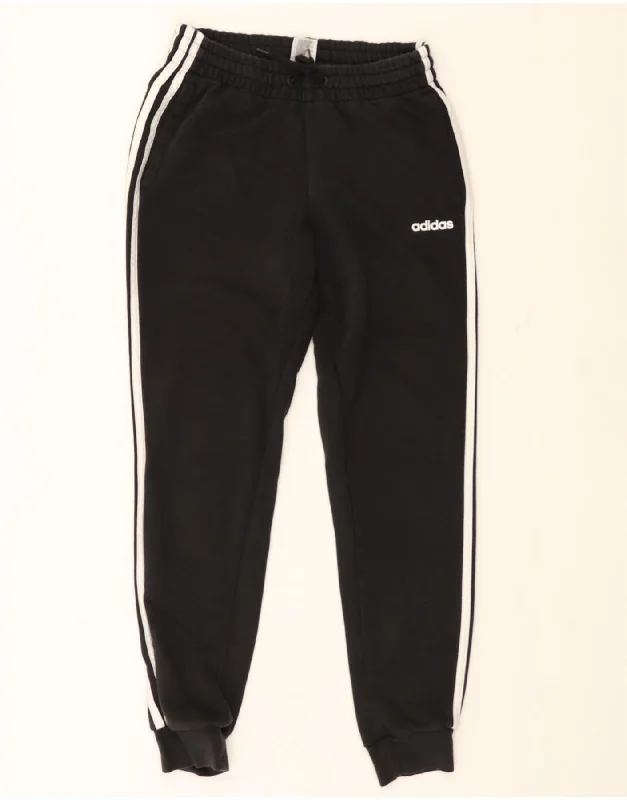 Free And Comfortable ADIDAS Womens Tracksuit Trousers Joggers UK 8/10 Small Black Cotton