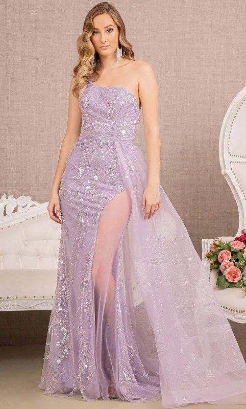 End Of The Year GLS by Gloria GL3116 - Side Tulle Overskirt Prom Gown