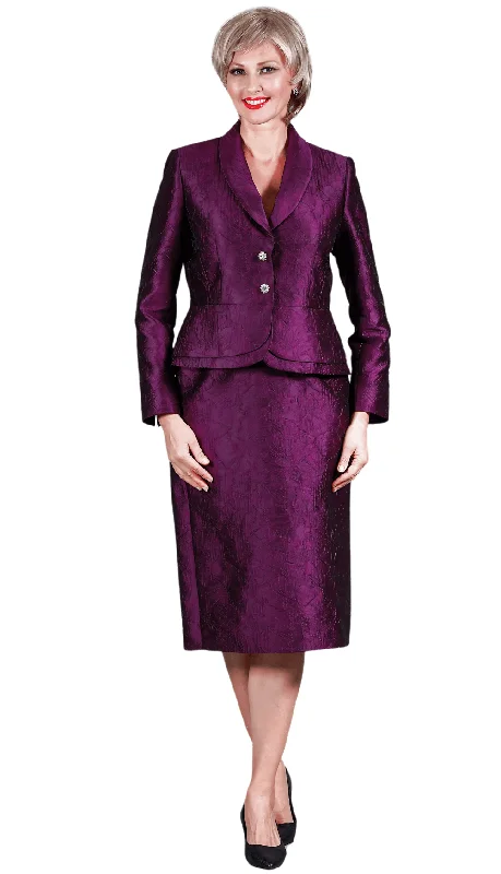 Fresh And Elegant Giovanna Church Suit S0750-Purple