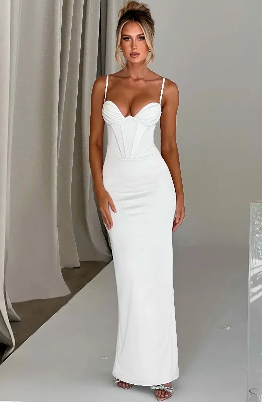 Exquisite Tailoring Onika Maxi Dress - Ivory