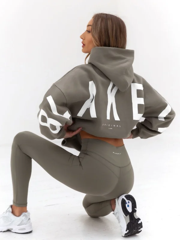 Fashion Wear Isabel Oversized Hoodie - Safari Green