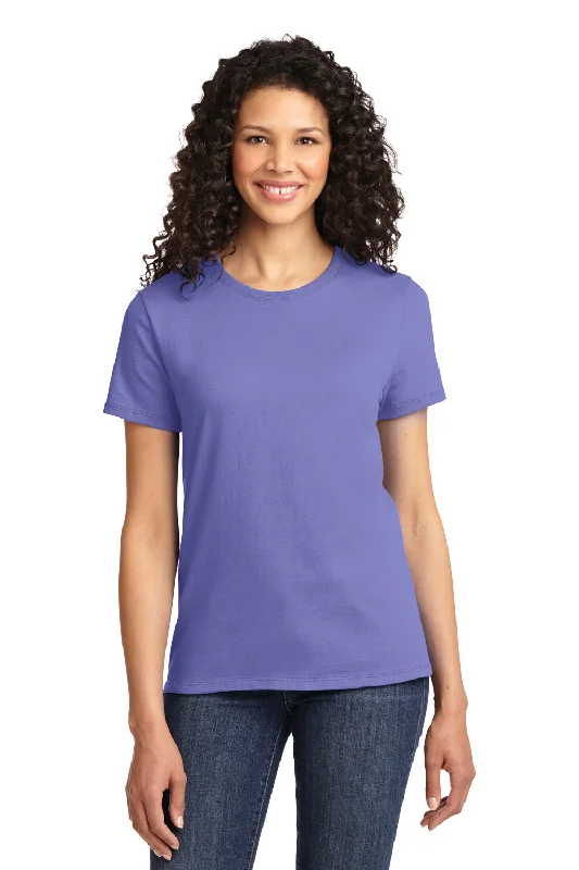 Luxury Customization Port & Company Womens Essential Short Sleeve Crewneck T-Shirt - Violet Purple - Closeout Luxury Customization Port & Company Womens Essential Short Sleeve Crewneck T-Shirt - Violet Purple - Closeout