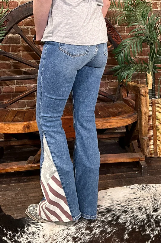 Must-have For Fashion Judy Blue Americana Flag Print Jeans