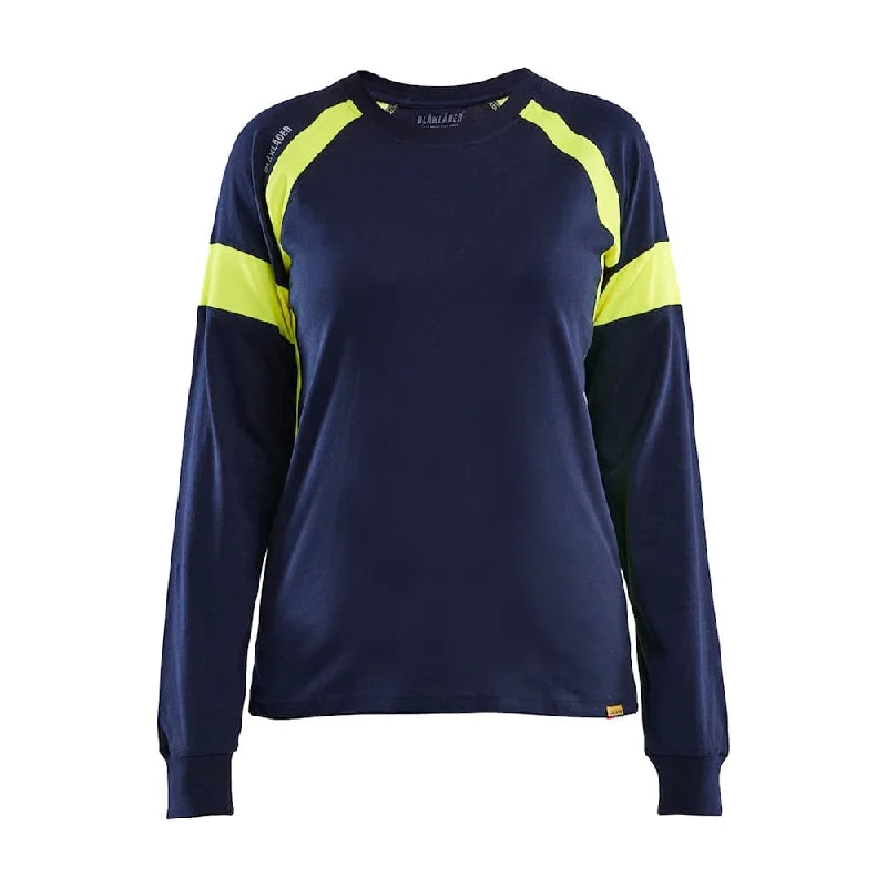 Romantic Temperament Blaklader 3521 Women's Long-Sleeved T-shirt with Hi-Vis