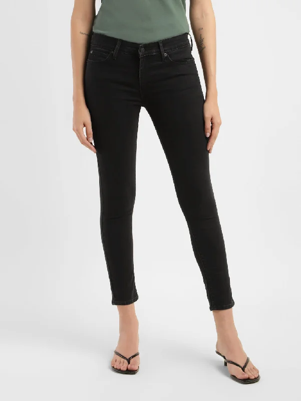Elegant Series Women's Mid Rise 711 Skinny Fit Jeans