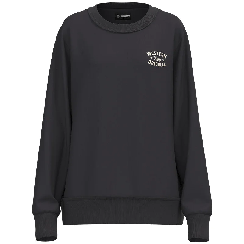 Noble And Elegant "The Crew" Ladies Black w/Cream Star Pullover