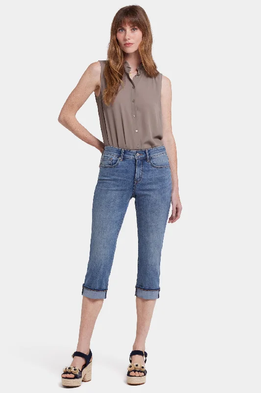 Energy Wear Marilyn Straight Crop Jeans - Majorca Bay