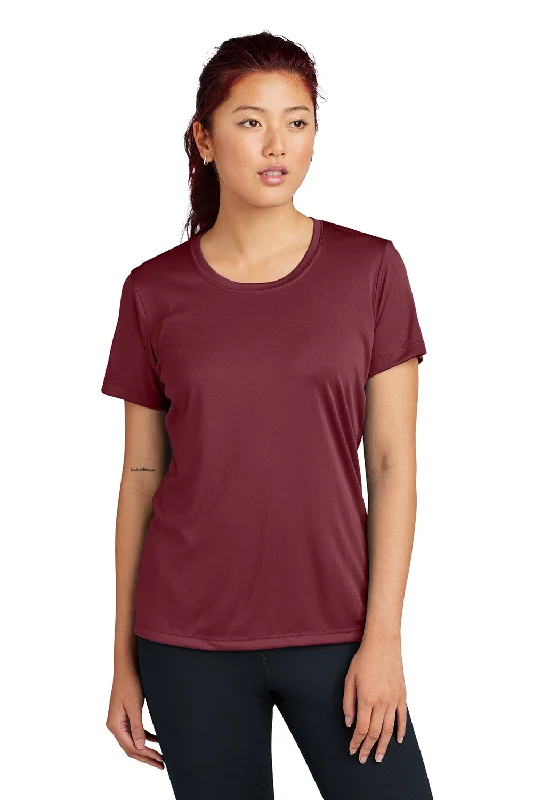 Fashion Touch Sport-Tek Womens Competitor Moisture Wicking Short Sleeve Crewneck T-Shirt - Maroon