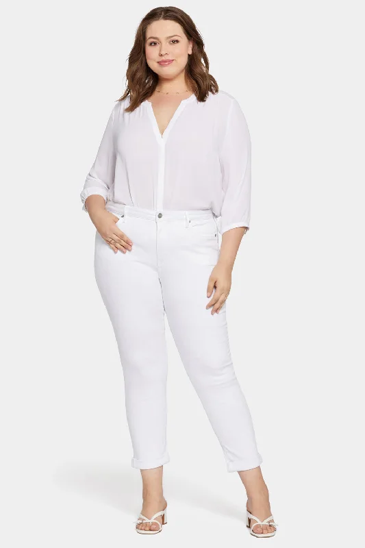 New Products Sheri Slim Ankle Jeans In Plus Size - Optic White