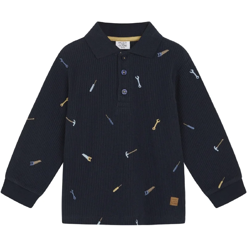 Versatile Itinerary Hust & Claire Navy Mini Stevie Sweatshirt