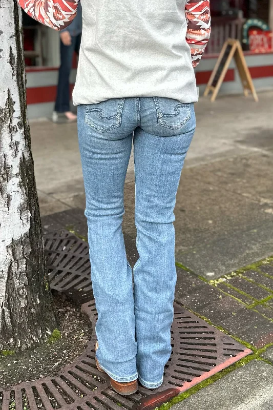 Fresh And Elegant Suki Mid Rise Bootcut Jean by Silver Jeans