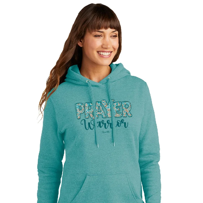 Minimal Classic Blessed Girl Womens Hooded Sweatshirt Prayer Warrior