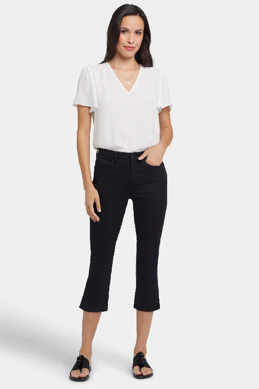 Fresh And Elegant Chloe Capri Jeans - Black