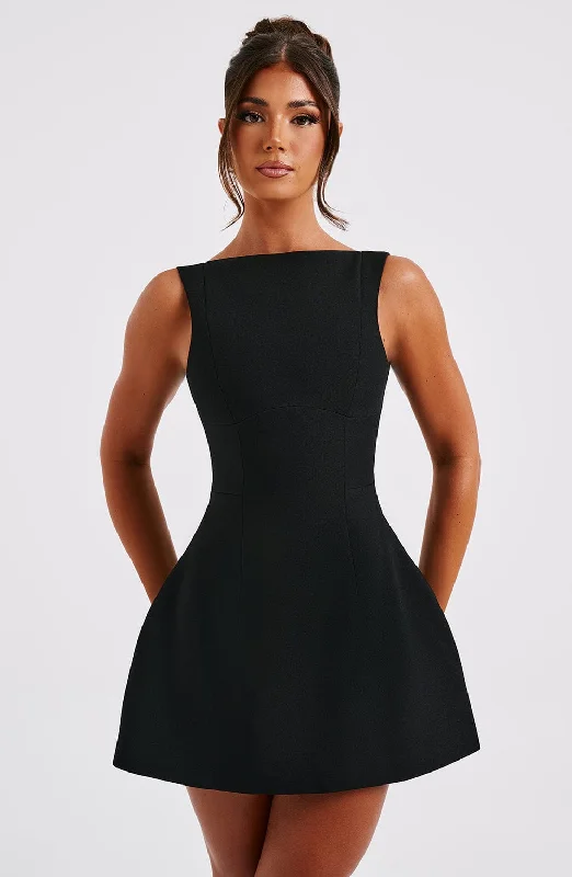 Advanced Design Alana Mini Dress - Black