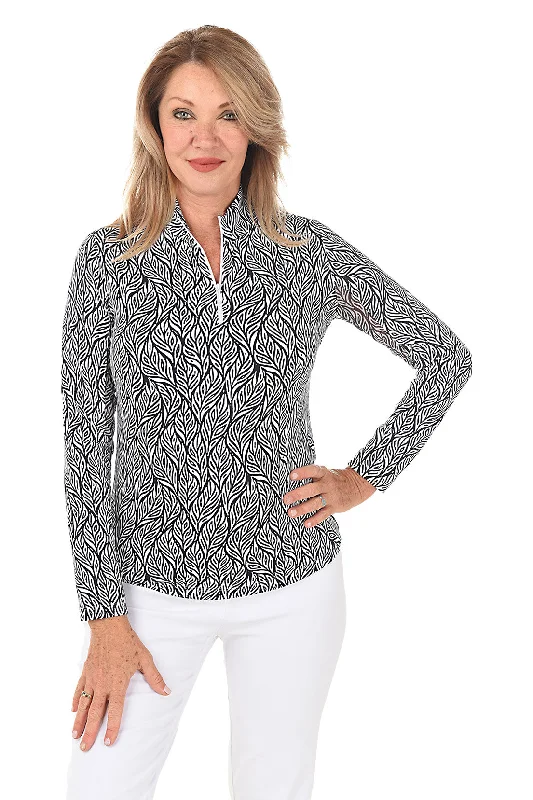 Personal Charm Monochromatic Sally Leaf UPF50+ Sun Shirt