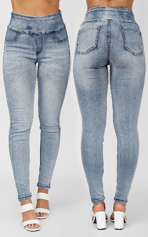 High-end Wear Vivian Jeggings - Vintage Blue