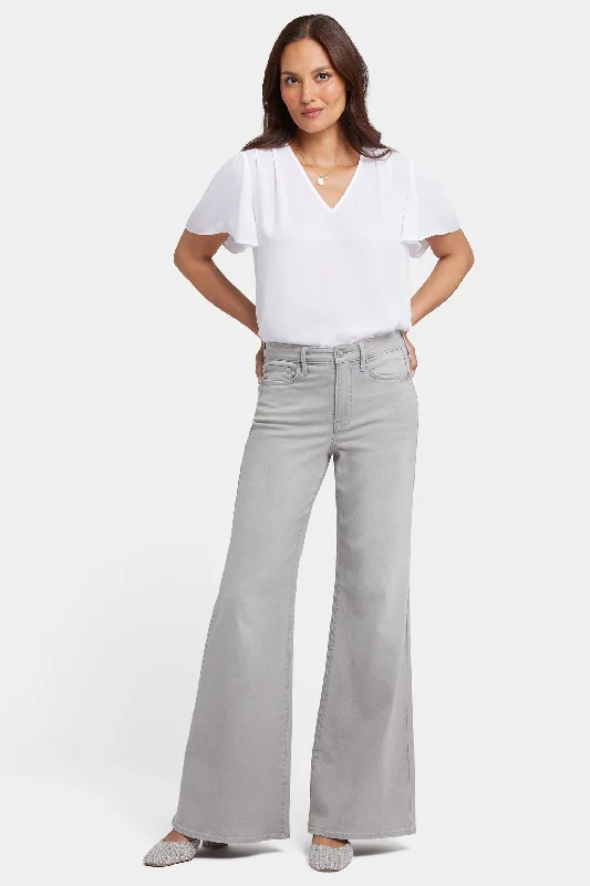 Fashionable And Fashionable Mia Palazzo Jeans - Grenada Mist