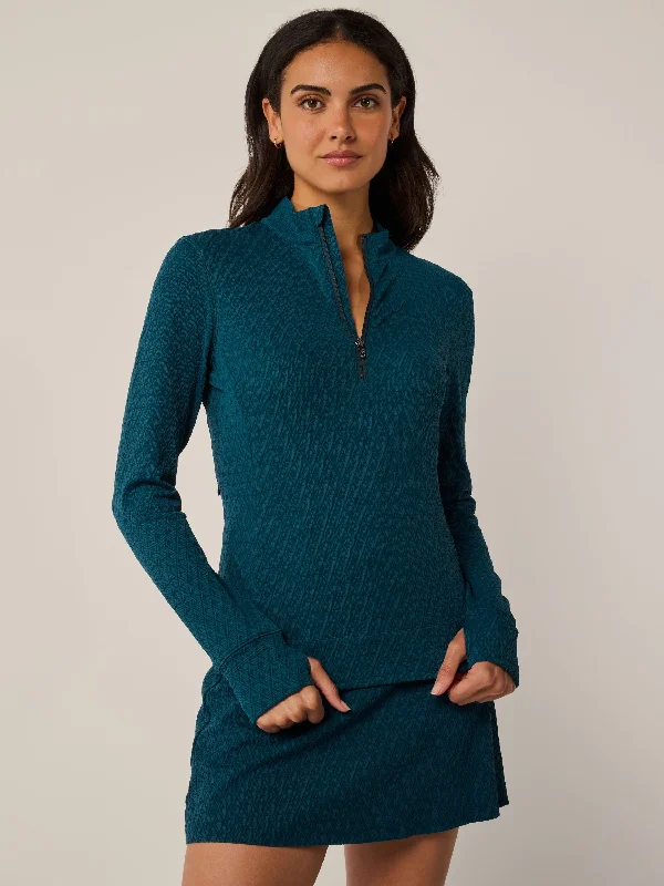 Fresh And Elegant Diamonds All Day Jacquard Halley Quarter-Zip