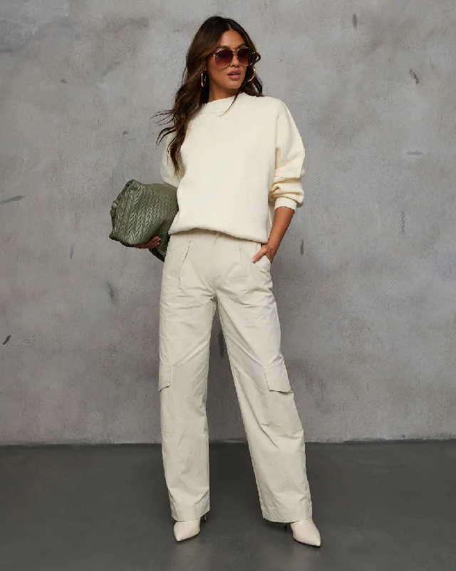 Fashionable Items Together Again Pleated Front Pants