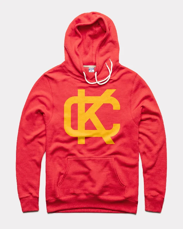 Fashionable And Fashionable KC Block Red Hoodie