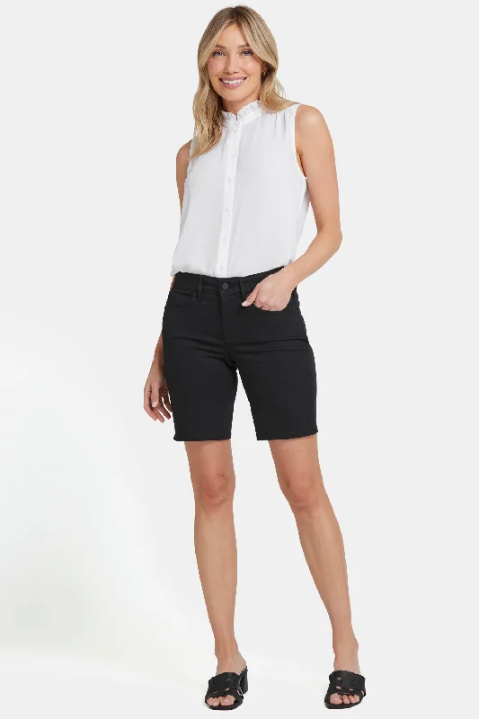 Bright Colors Ella Denim Shorts - Black
