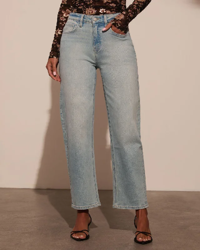 Classic Items Damson High Rise Barrel Jeans