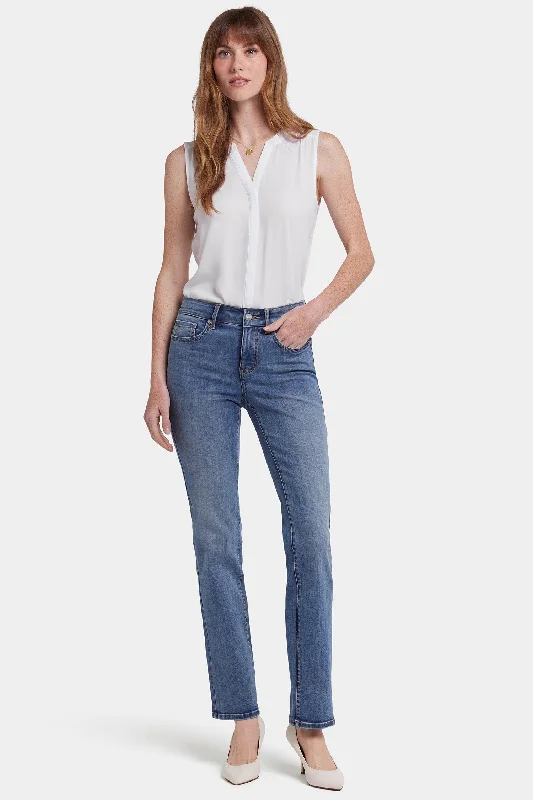 Refreshing Design Marilyn Straight Jeans In Long Inseam - Majorca Bay
