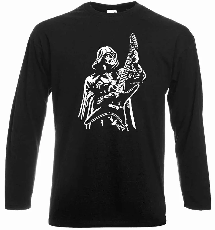 Classic Style Holteez Darth Vader Guitar T-Shirt Men's Long Sleeve Funny Comedy Tee Top Classic Style Holteez Darth Vader Guitar T-Shirt Men's Long Sleeve Funny Comedy Tee Top