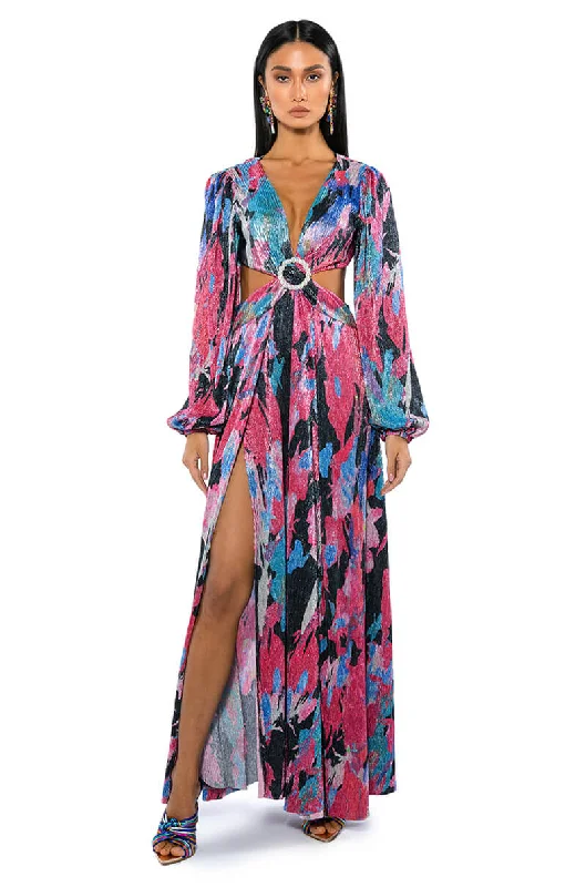 Fashion Expert ON MY WAY LONG SLEEVE MAXI DRESS