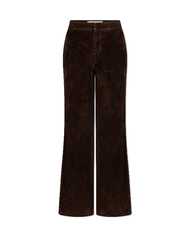 Fresh And Fashionable Bootleg Velvet Denim Jeans