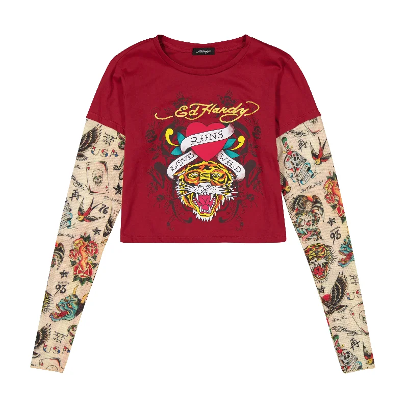 Goddess Outfit Love Tiger Hang Down Baby Tee