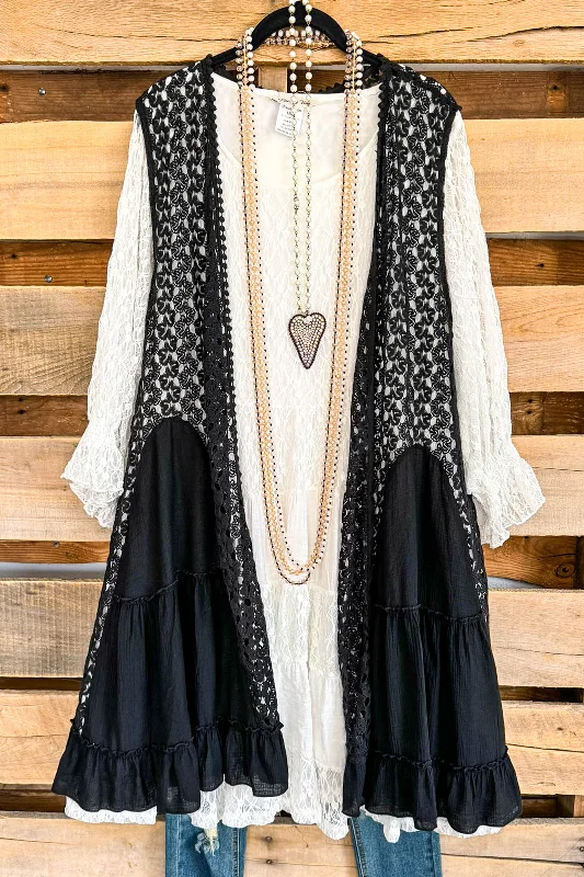 Classic Style True To My Heart Vest - Black