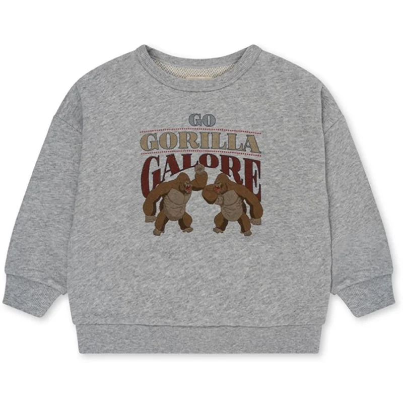 Dressing Tips Konges Sløjd Grey Melange Loupy Lou Sweatshirt