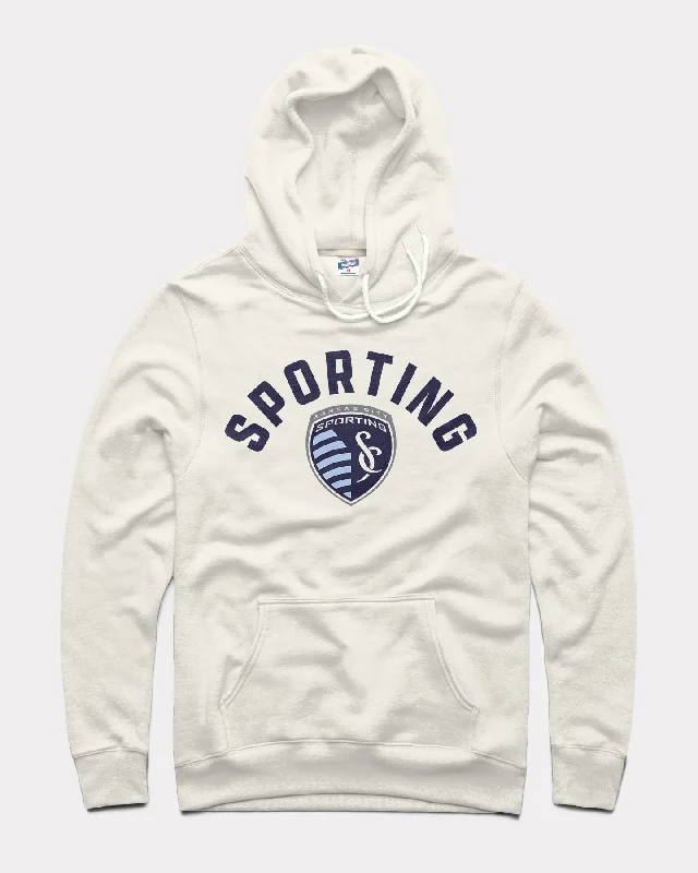 Artistic Temperament Sporting KC Arch Logo White Hoodie
