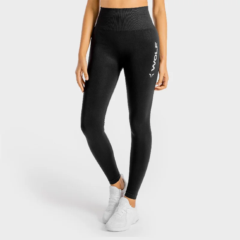 Retro Design Primal Leggings - Onyx
