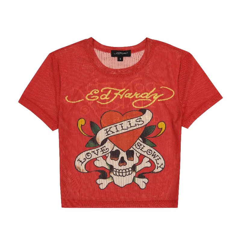 Leisure Sports Mesh LKS Skull Baby Tee