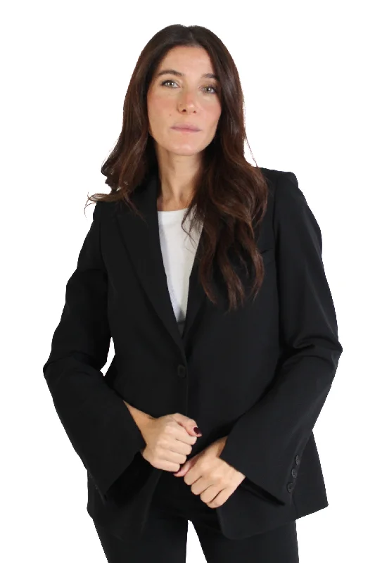 Personalized Wear Black Riri Techno Zip Blazer