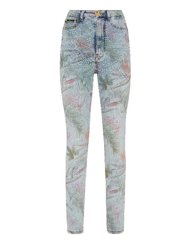 Urban Style Super High Waist Jegging Flowers