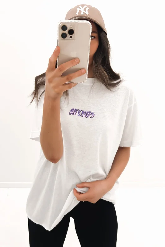 Artistic Temperament Pearly Hemp Oversized Tee White