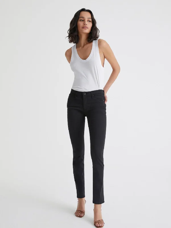 End Of The Year Prima Mid Rise Cigarette Jean - Black