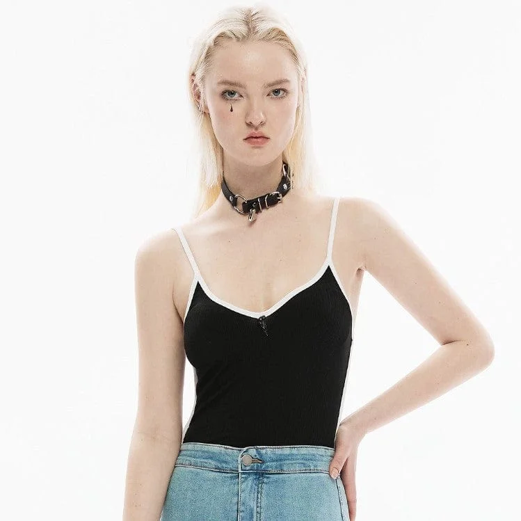 End Of The Year Women's Punk Plunging Tank Top